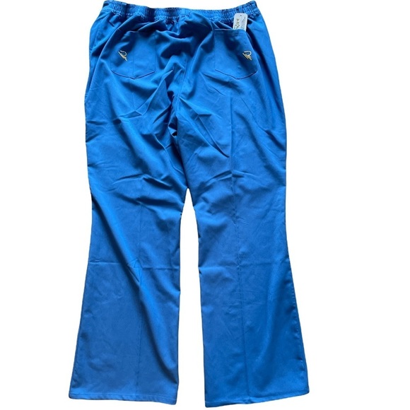 Rant Ceil Blue Medical Scrubs Pants with Moto design. Size XL - Picture 3 of 11